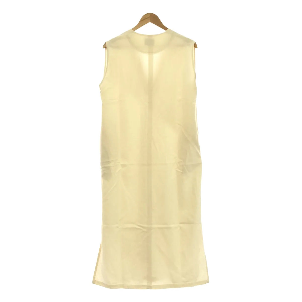 霍內特 |羊毛彈性V領無袖連身裙 |象牙 |女性的