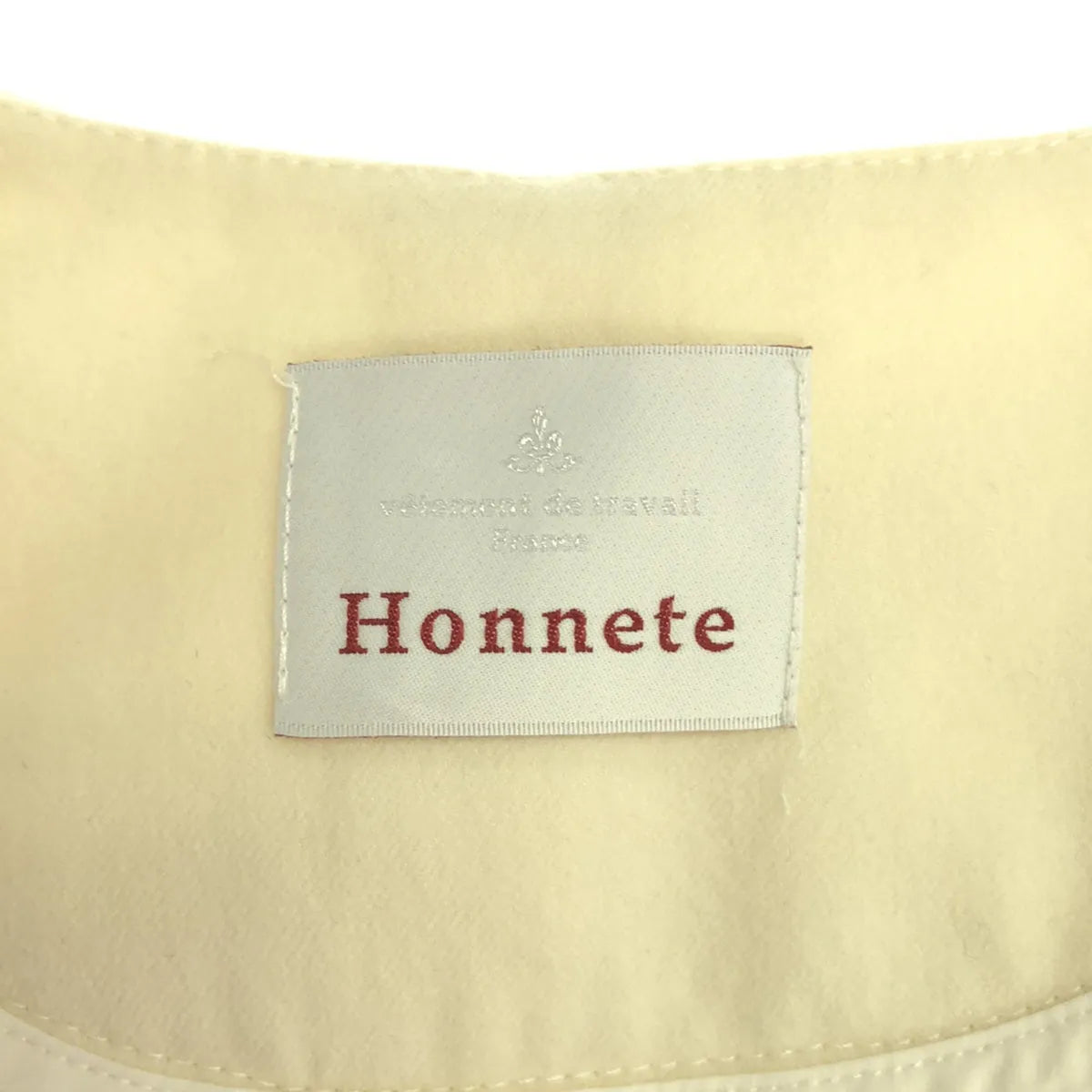 霍內特 |羊毛彈性V領無袖連身裙 |象牙 |女性的