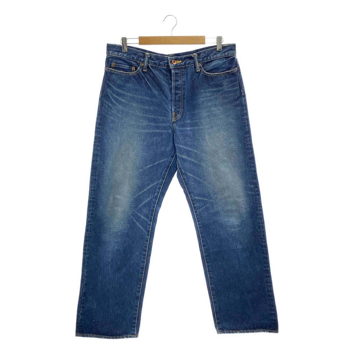 journal standard luxe / 저널 스탠다드 럭스 | 데미지 가공 14oz 데님 루즈 스트레이트 5PK 와이드 팬츠 | L |