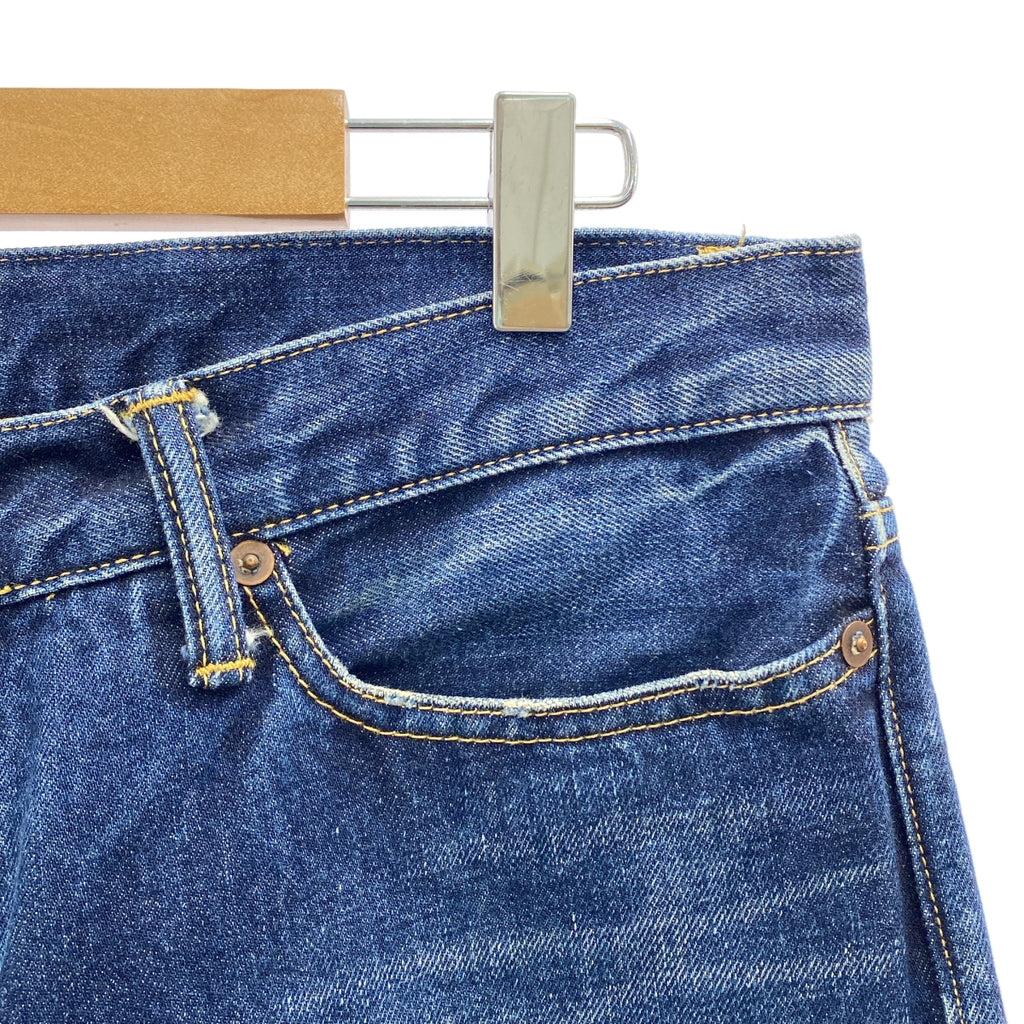 journal standard luxe / 저널 스탠다드 럭스 | 데미지 가공 14oz 데님 루즈 스트레이트 5PK 와이드 팬츠 | L |