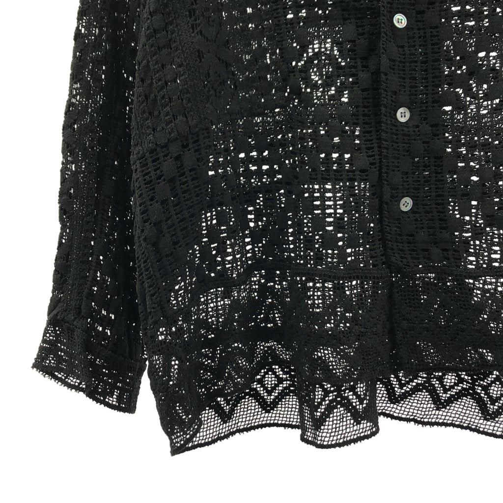 Framework / フレームワーク | 2024SS | アンティークレースオープンカラーシャツ | F | レディース