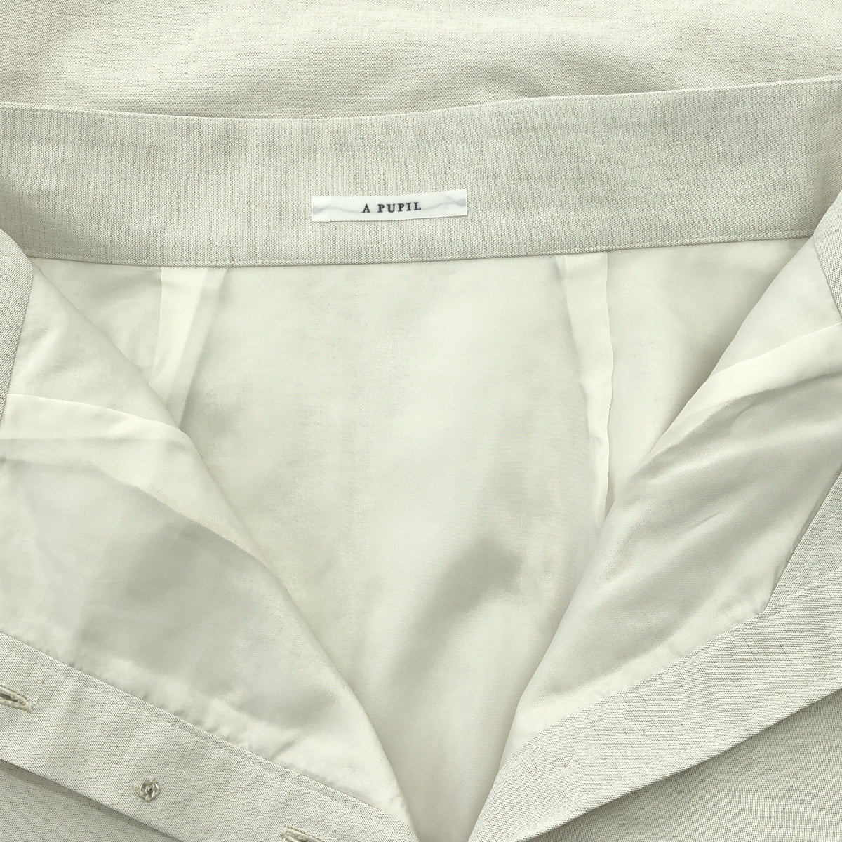 A PUPIL / アピューピル | コットン リネン フロントボタン ロングスカート / 総裏地 | M | ナチュラル系 | レディース