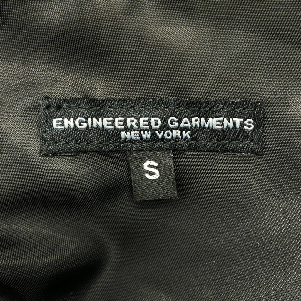 Engineered Garments / 엔지니어드 가멘츠 | 2023AW | HOODED SHORT VEST BLACK POLYESTER PILOT TWILL 푸드드 쇼트 베스트 | S |