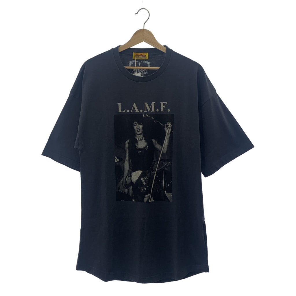【신품】 HYSTERIC GLAMOUR / 히스테릭 글래머 | JOHNNY THUNDERS 프린트 T 셔츠 | F | 그레이 | 남성