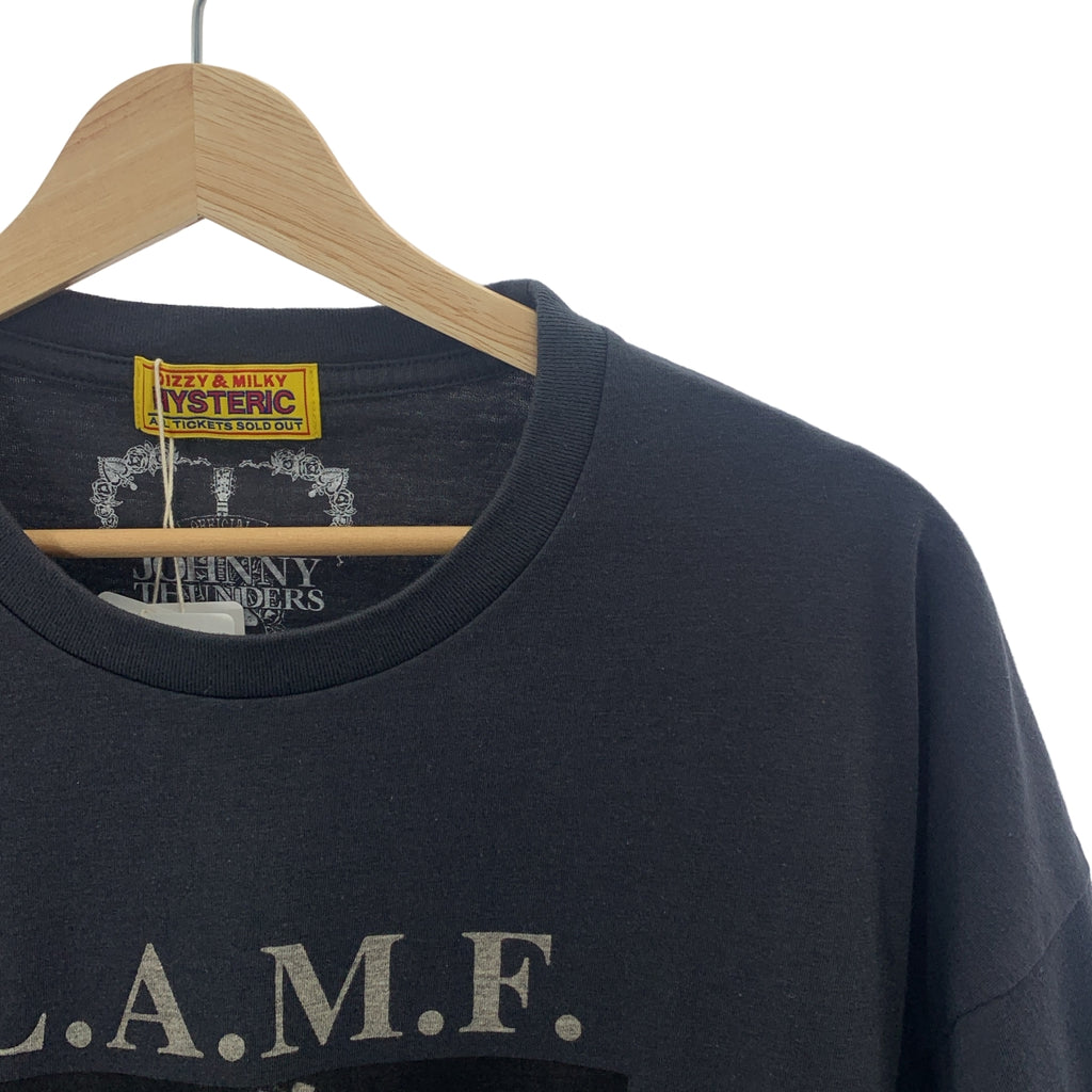 【신품】 HYSTERIC GLAMOUR / 히스테릭 글래머 | JOHNNY THUNDERS 프린트 T 셔츠 | F | 그레이 | 남성