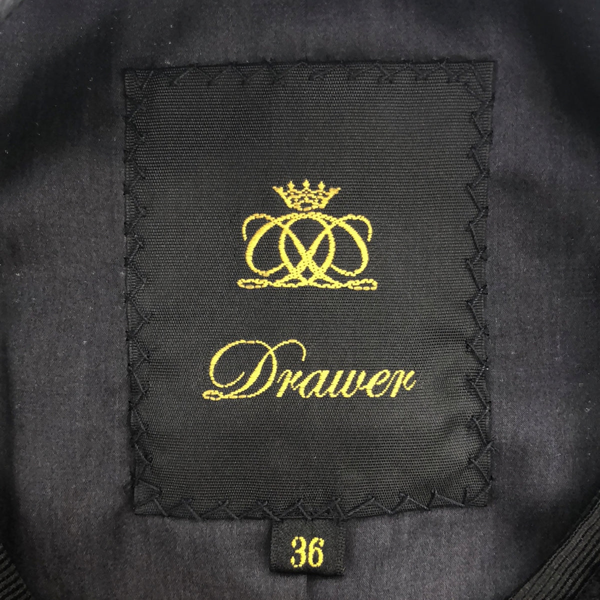 Drawer / 드로어 | 울 테이프 파이핑 노 컬러 재킷 | 36 | 블랙 | 여성