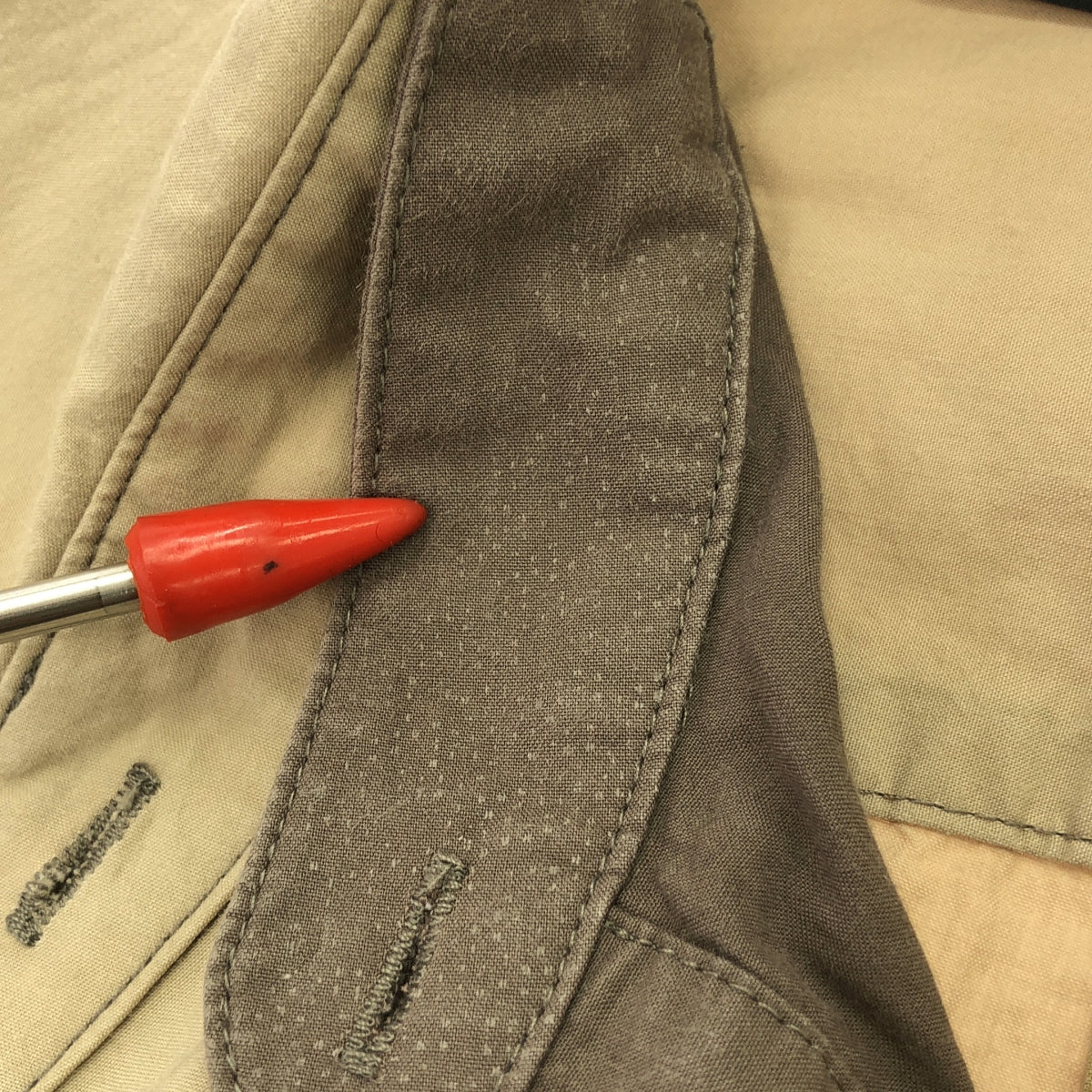 Rokh / ロック | DOUBLE LAYER SHIRT ダブル レイヤー シャツ | 38 | ホワイト/ベージュ | レディース