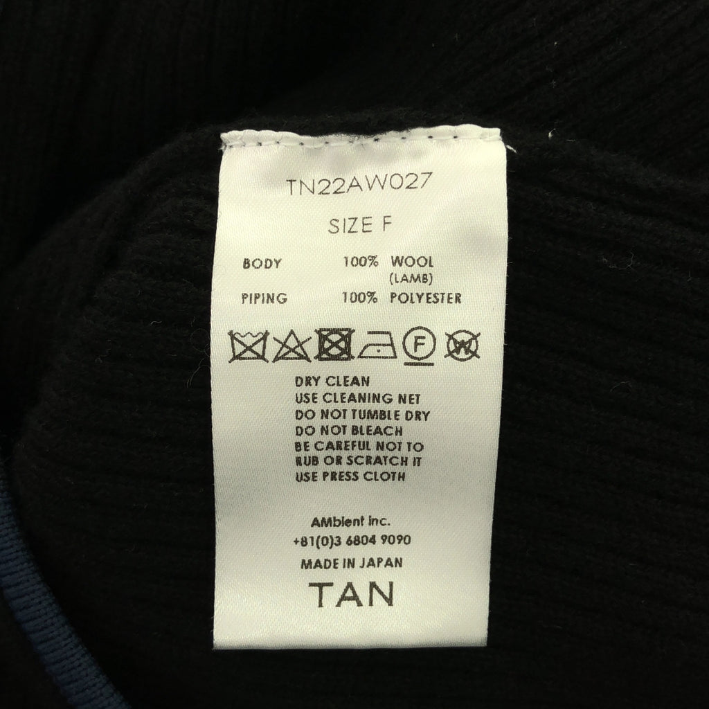 TAN / タン | DOGLEG SLEEVES LONG ONEPIECE ニット ワンピース | F | ブラック | レディース