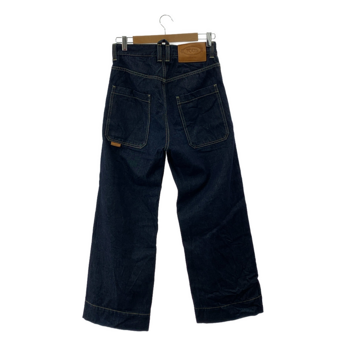 TOD'S / Tod's | x Hender 聯名款 / Hender 聯名款皮革貼片赤耳 Baker 深海軍藍牛仔褲 / 男女通用 | 尺寸 42 | 男款