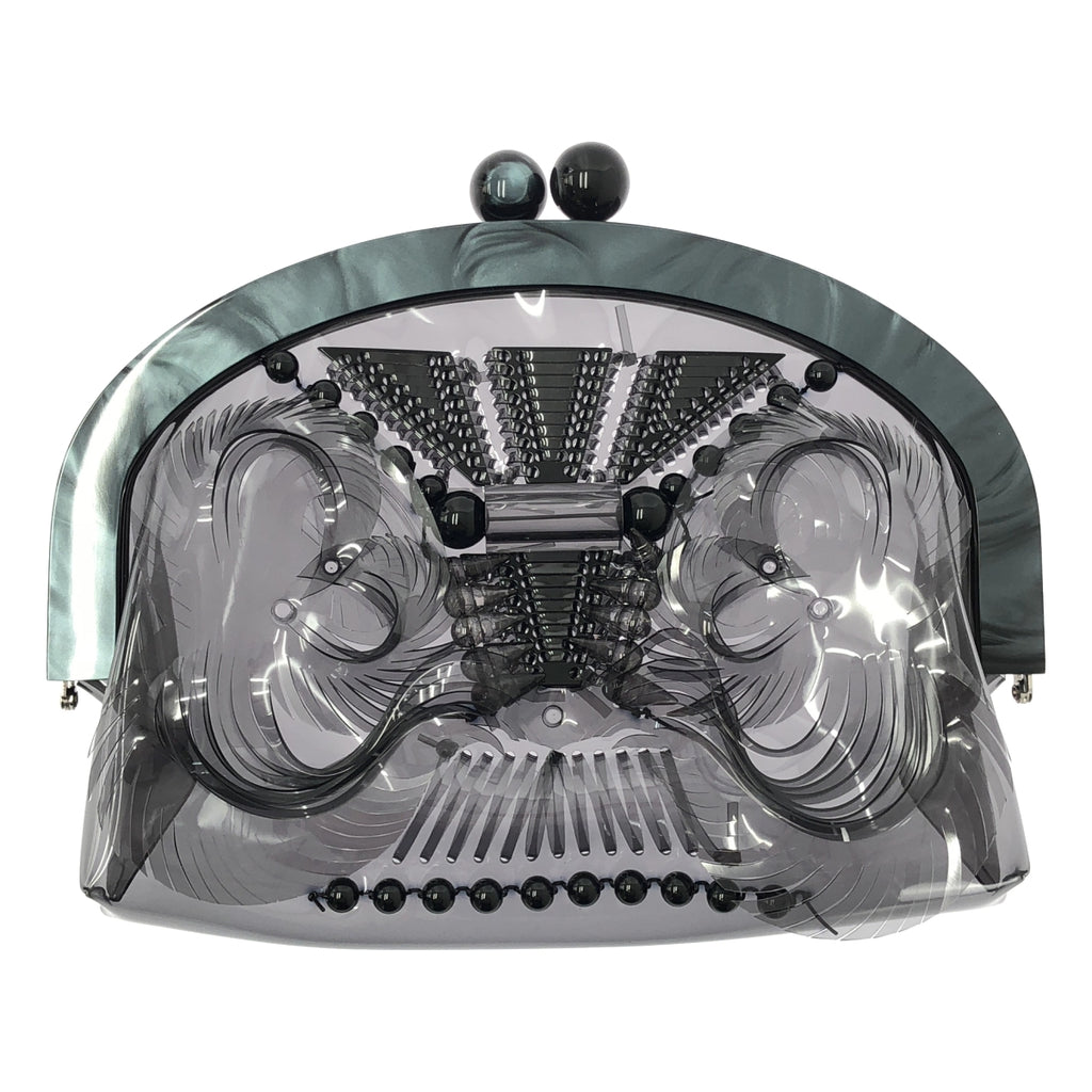 Mame Kurogouchi / マメクロゴウチ | がま口 クリア クラッチ ハンドバッグ |