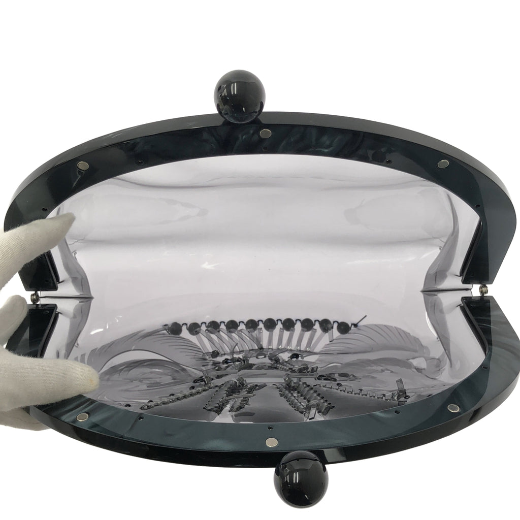 Mame Kurogouchi / マメクロゴウチ | がま口 クリア クラッチ ハンドバッグ |