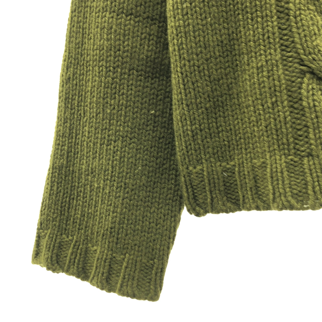 MARGARET HOWELL / マーガレットハウエル | スコットランド製 ウールカシミヤ ケーブル ハイネックニット | 2 | レディース