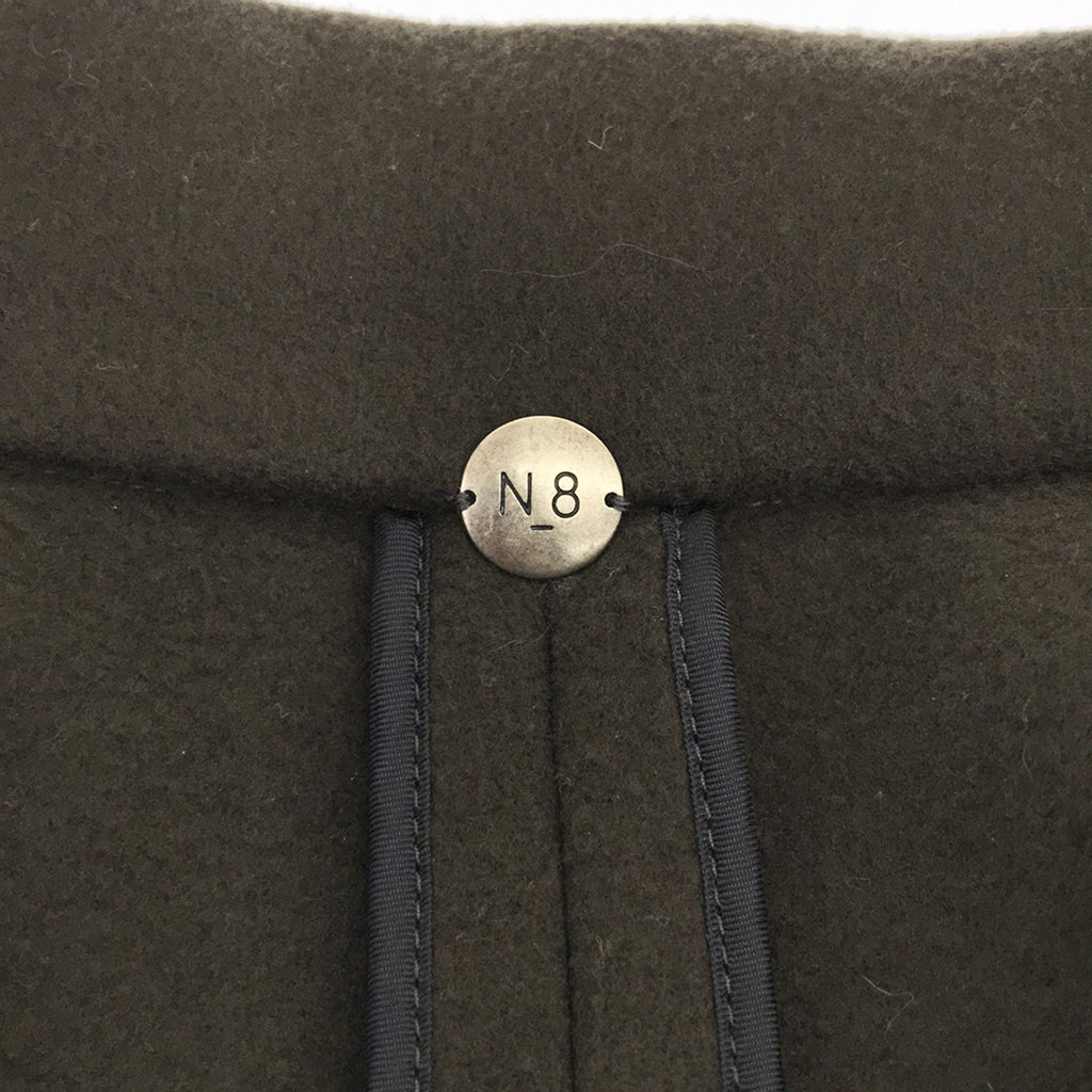 [品相良好] N_8 / Enneotto |羊絨混紡大衣 |布朗 |女性的