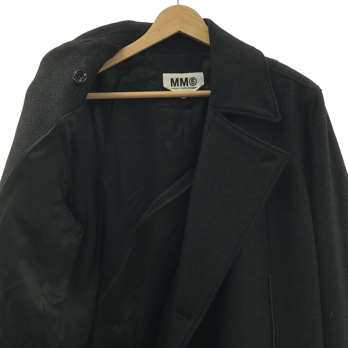 MM6 Maison Martin Margiela / エムエムシックスメゾンマルタンマルジェラ | 2012AW | ウール ジップ トレンチ ロングコート | 44 | レディース