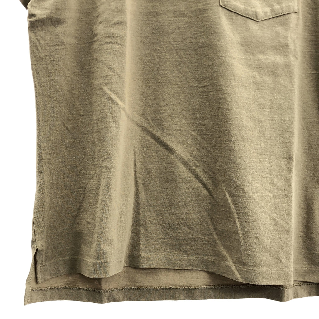 Engineered Garments / エンジニアドガーメンツ | PRINTED CROSS CREW NECK T-SHIRT GIRAFFE ジラフ プリント ポケット Tシャツ | M |