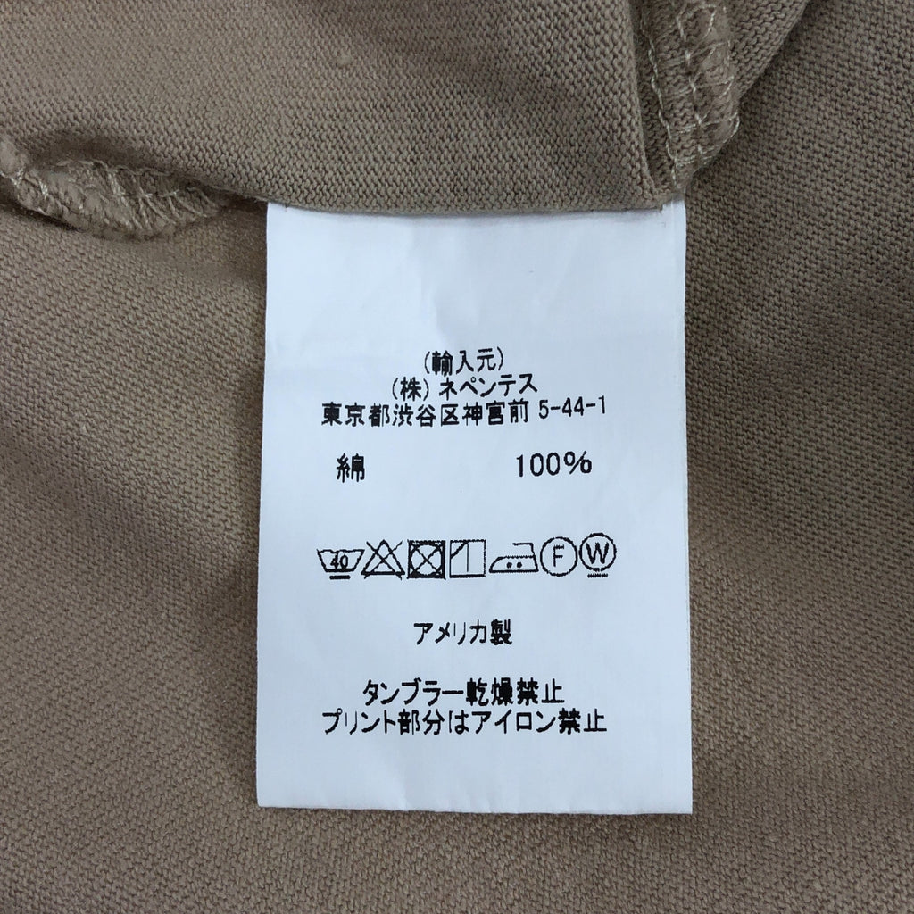 Engineered Garments / エンジニアドガーメンツ | PRINTED CROSS CREW NECK T-SHIRT GIRAFFE ジラフ プリント ポケット Tシャツ | M |
