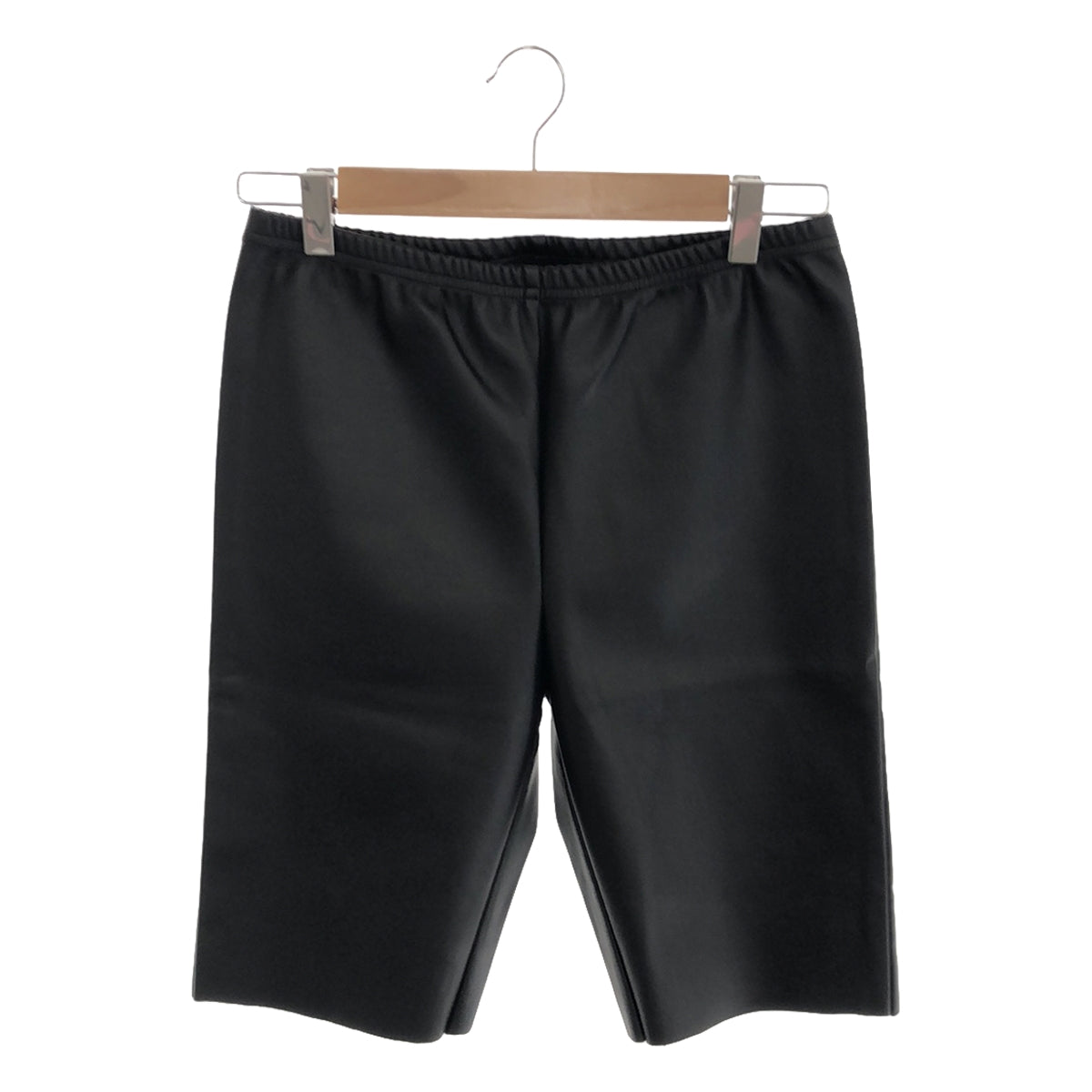 [Good Condition] MM6 Maison Margiela | 2022AW | Faux Leather Stretch Shorts | 42 | Black | Women's