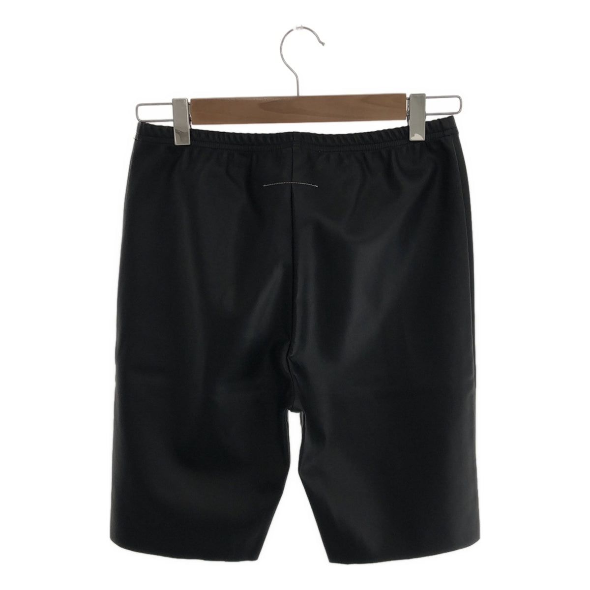 [Good Condition] MM6 Maison Margiela | 2022AW | Faux Leather Stretch Shorts | 42 | Black | Women's