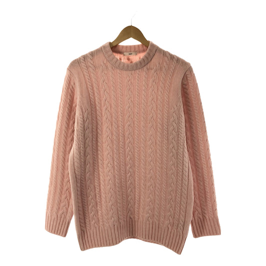 [Good Condition] yori | 2021AW | Wool cable knit | F | Pink | Women's