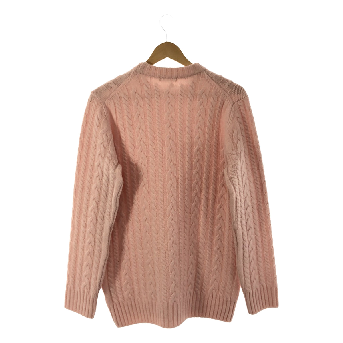 【美品】  yori / ヨリ | 2021AW | ウールケーブルニット | F | ピンク | レディース