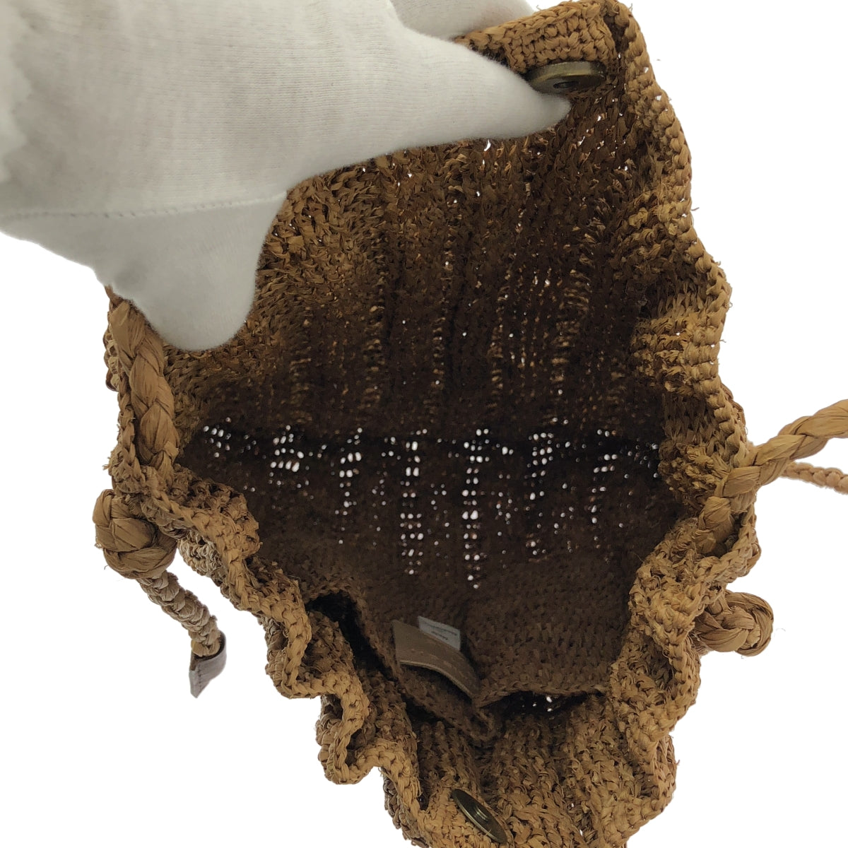 [狀況極佳] VERMEIL par IENA | 2024 春夏系列 | Maison NH Paris 有售 / 拉菲草單肩包 | 棕色 | 女款