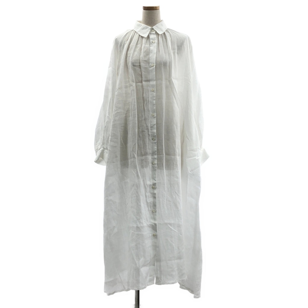 【新品】  Deuxieme Classe / ドゥーズィエムクラス | 2024SS | enormous OP リネン ワンピース | 38 | ホワイト | レディース