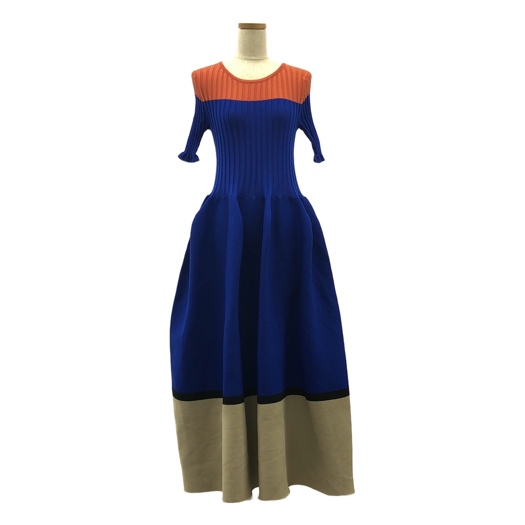 CFCL / シーエフシーエル | POTTERY SHORT SLEEVE DRESS ボリュームワンピース | 1 | BRICK RED MULTI | レディース