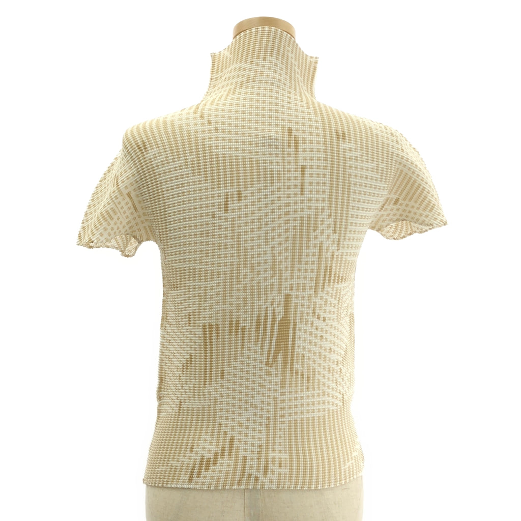 me ISSEY MIYAKE / 미이세이미야케 | 주름 총무늬 하이넥 탑스 |