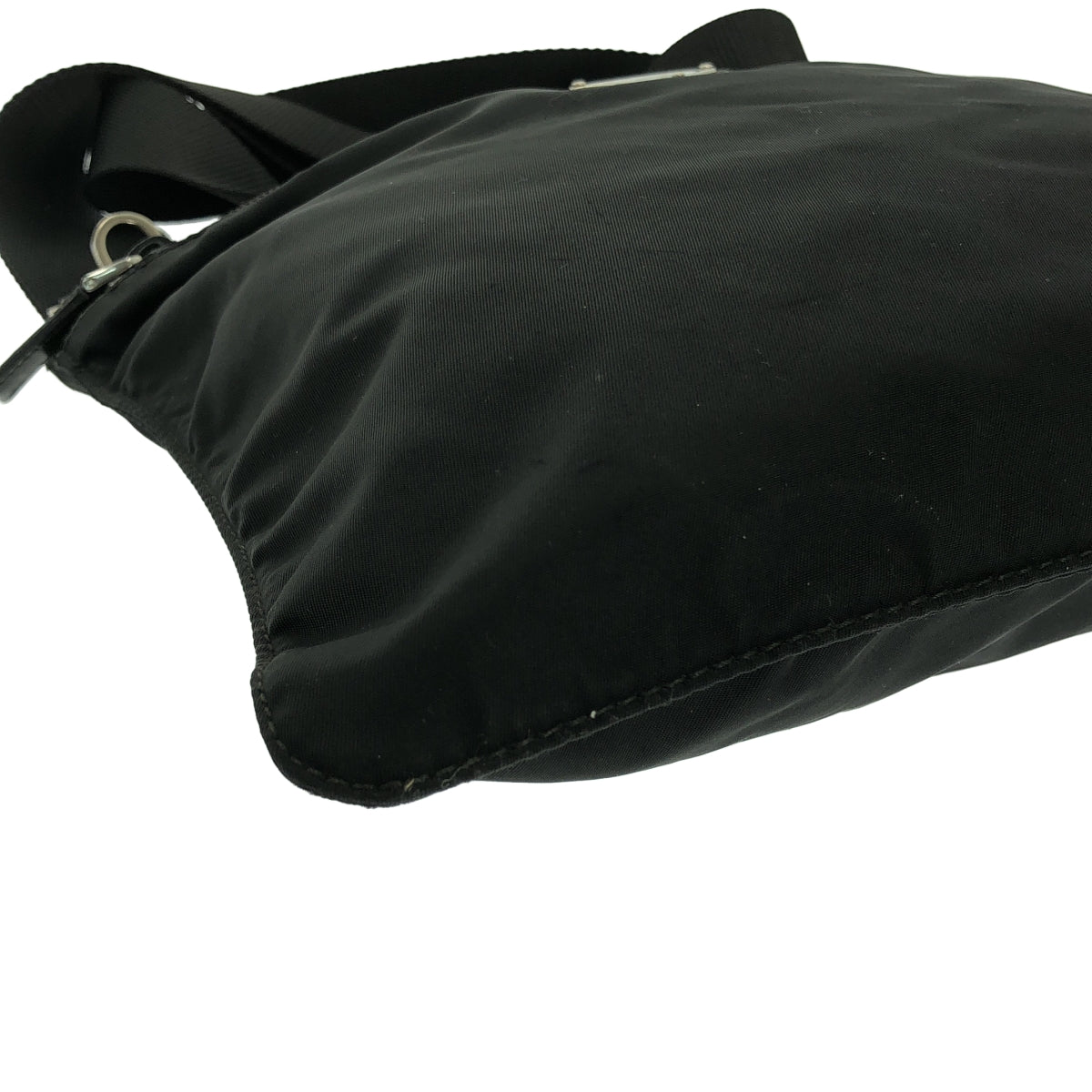 PRADA / 프라다 | 나일론 트라이앵글 로고 숄더백 | 블랙 | 여성