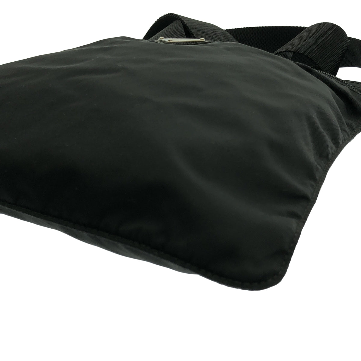 PRADA / 프라다 | 나일론 트라이앵글 로고 숄더백 | 블랙 | 여성