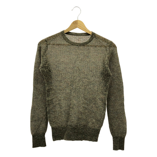 JUN MIKAMI | Mohair crew neck pullover knit | F | Gray | Women's