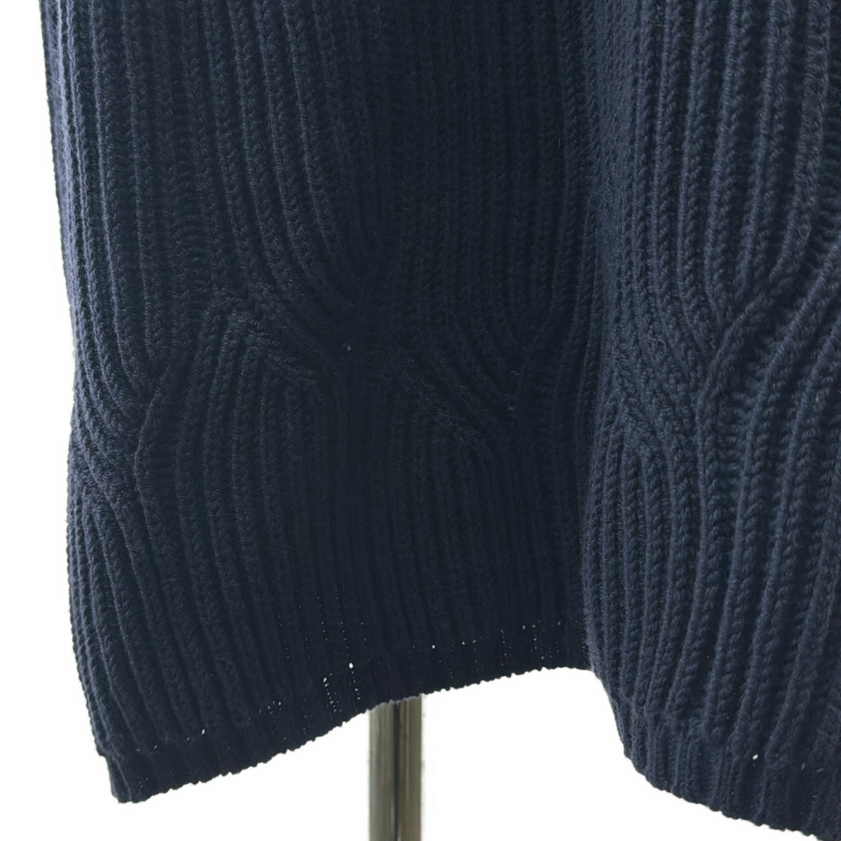 mina perhonen / ミナペルホネン | ウール カシミヤ sulka ニット ワンピース | 38 | ネイビー | レディース