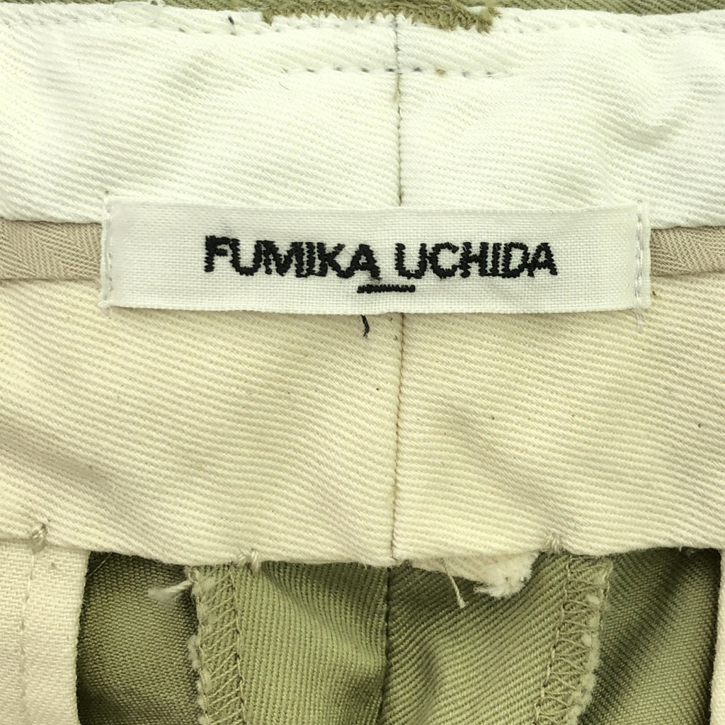 FUMIKA UCHIDA / フミカウチダ | 2023SS | CHINO TAPERED SLACKS テーパード スラックス パンツ | 36 | カーキ | レディース