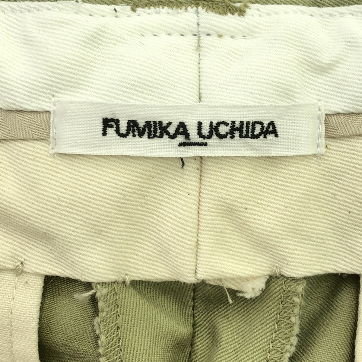 FUMIKA UCHIDA / フミカウチダ | 2023SS | CHINO TAPERED SLACKS テーパード スラックス パンツ | 36 | カーキ | レディース