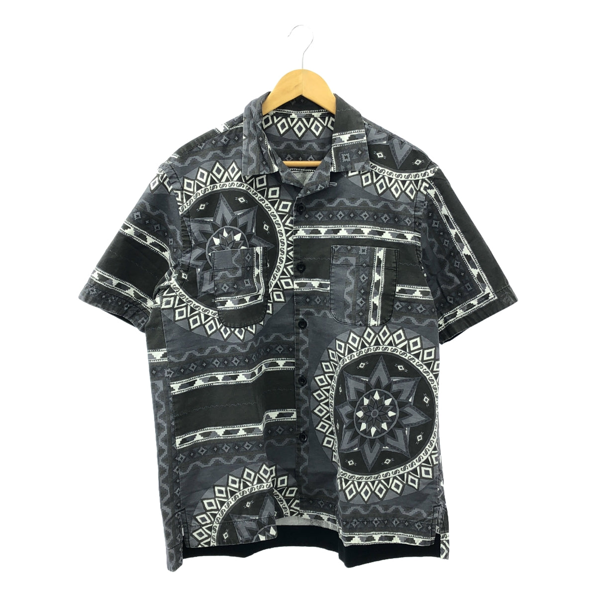 sacai / 사카이 | 2022SS | Bandana Print Shirt / 총무늬 반다나 프린트 오픈 컬러 셔츠 | 3 | 차콜 그레이계 | 맨즈