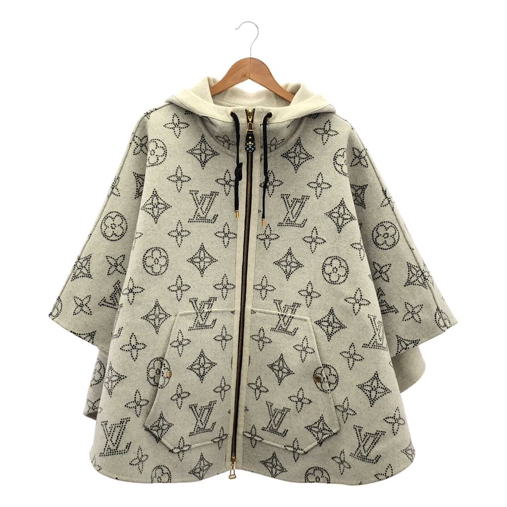 Louis Vuitton | 2023 春夏系列 | 雙面 Mahina 字母連帽斗篷大衣 | TU |