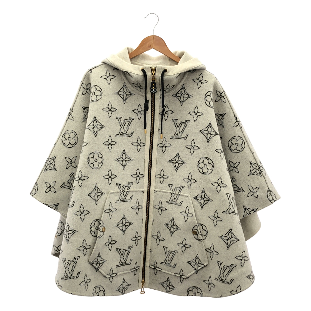 Louis Vuitton | 2023 春夏系列 | 雙面 Mahina 字母連帽斗篷大衣 | TU |