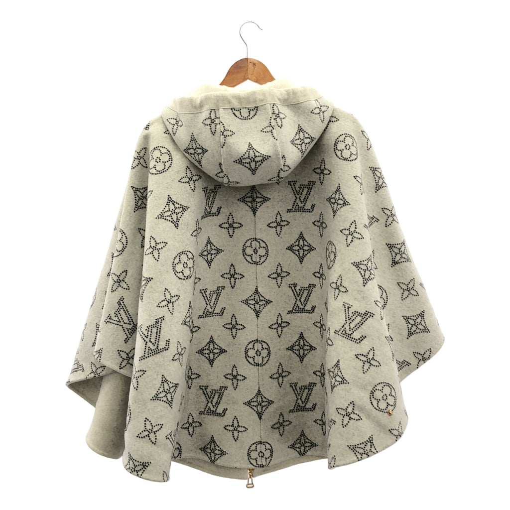 Louis Vuitton | 2023 春夏系列 | 雙面 Mahina 字母連帽斗篷大衣 | TU |