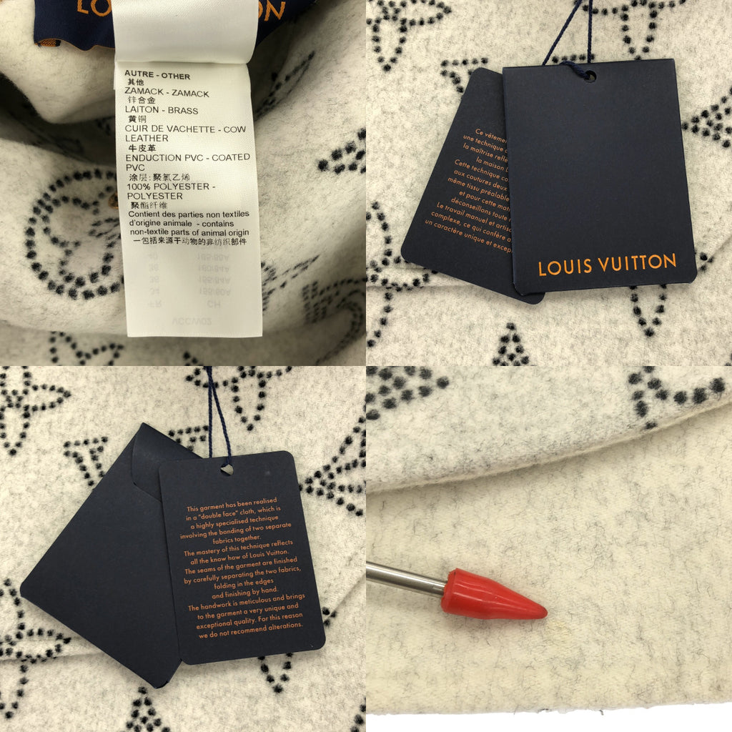 Louis Vuitton | 2023 春夏系列 | 雙面 Mahina 字母連帽斗篷大衣 | TU |
