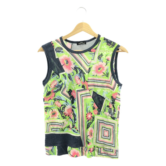 tricot COMME des GARCONS | 2004SS | All-over flower print tank top cut-and-sew |
