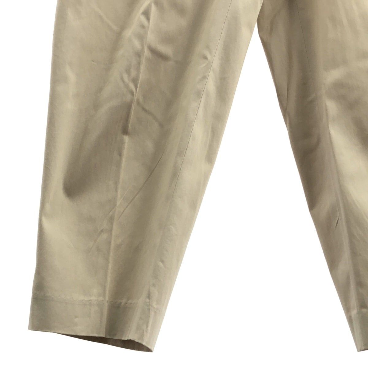 mizuiroind / 미즈이로 인도 | 백 웨스트 고무 탁 슬랙스 팬츠 | 2 | 베이지 | 여성