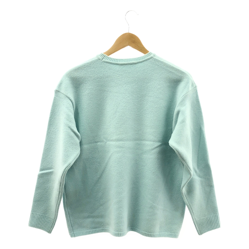 mina perhonen / ミナペルホネン | unichorus ウール 縮絨加工 クルーネック ニット | 38 | レディース