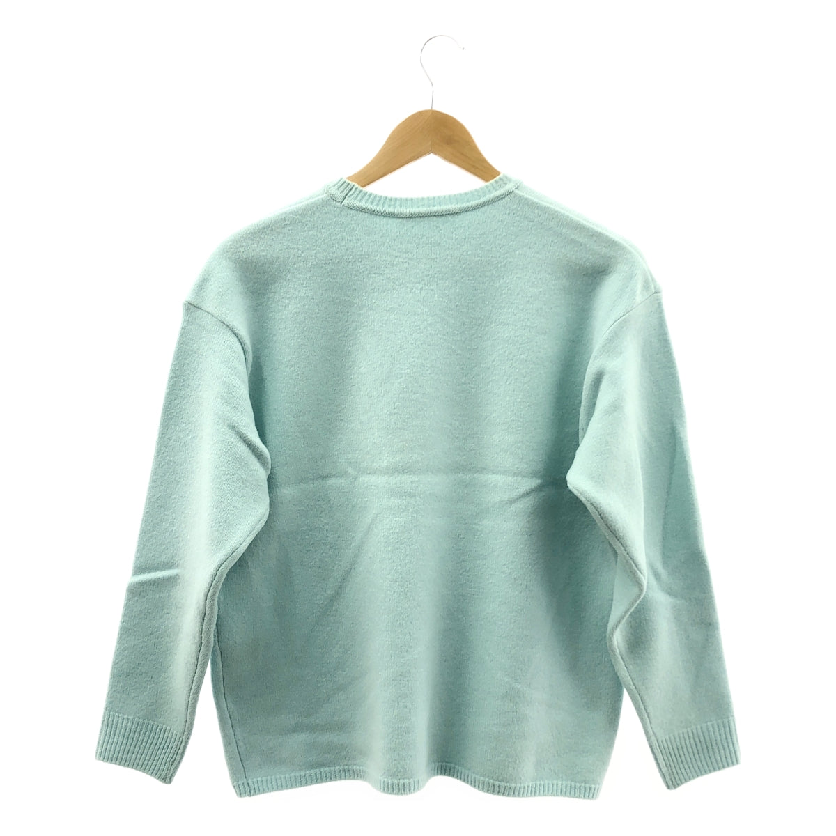 mina perhonen / ミナペルホネン | unichorus ウール 縮絨加工 クルーネック ニット | 38 | レディース