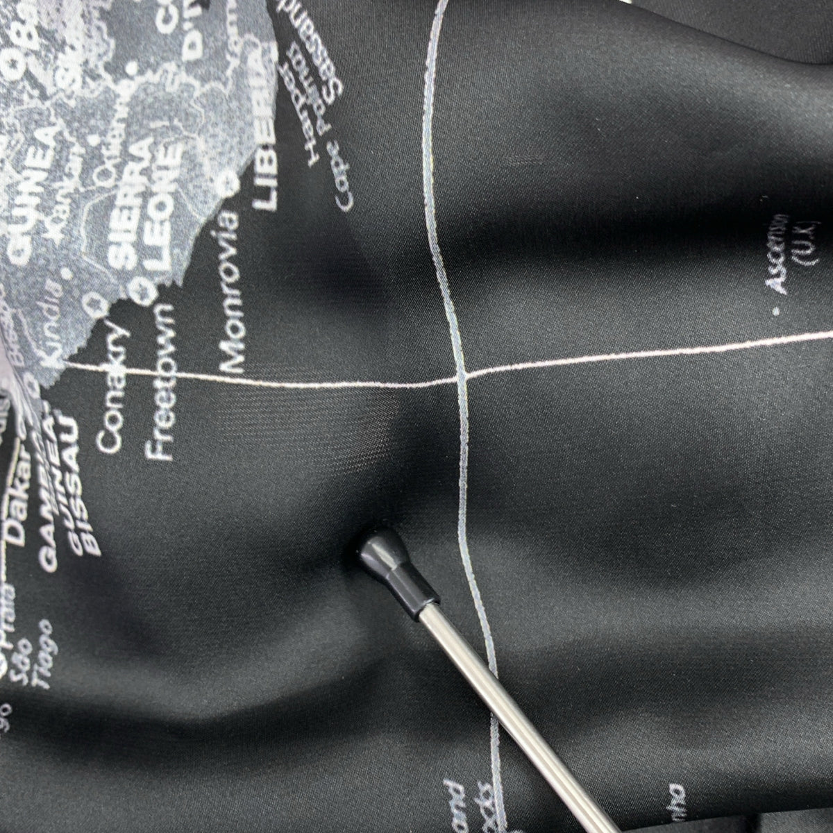 sacai / サカイ | WORLD MAP ワールドマップ / プリーツ プリント ロングワンピース | 1 |