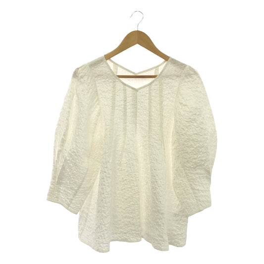 ELENDEEK | COTTON JACQUARD TUCK BLOUSE | F | Women's