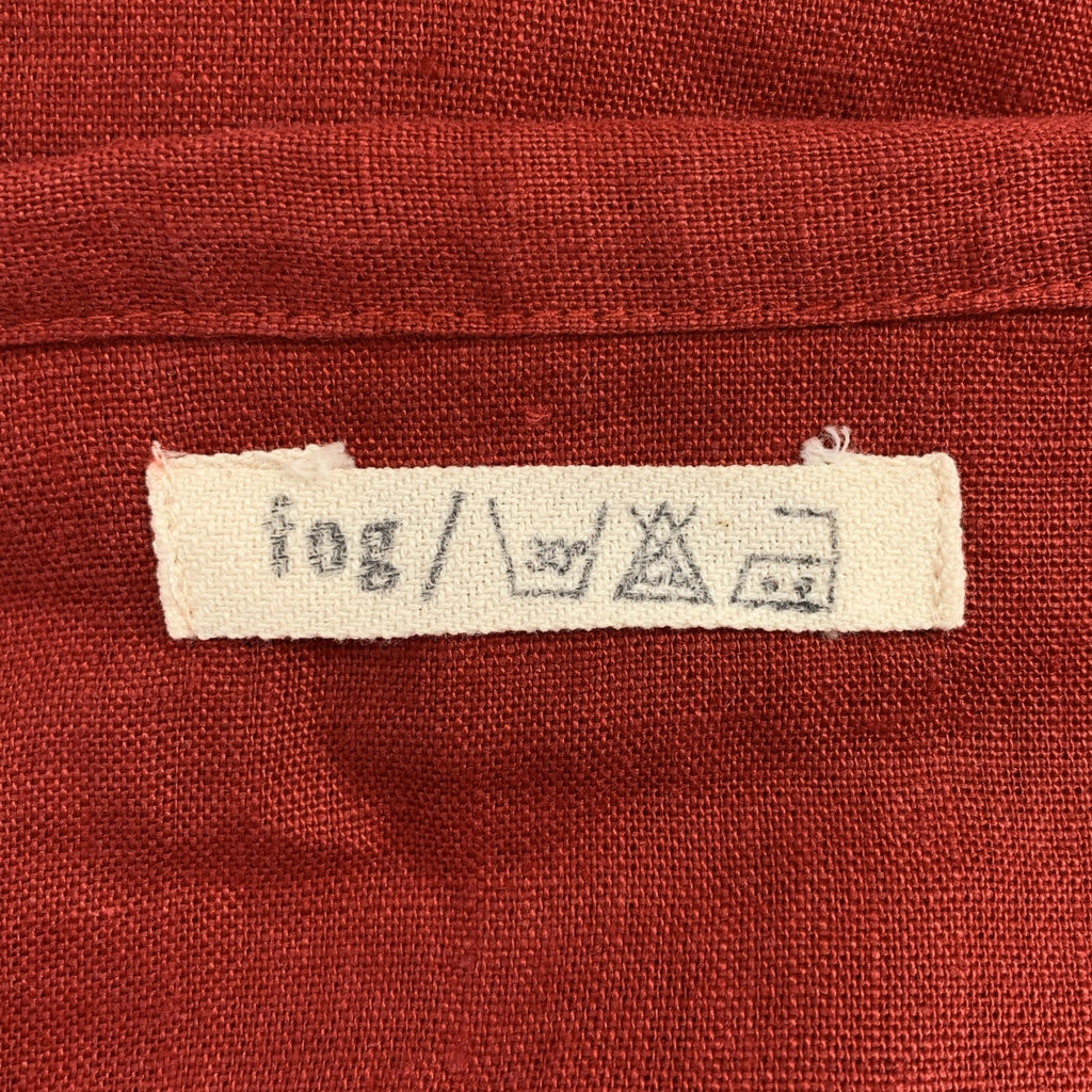 fog linen work / フォグリネンワーク | × nest Robe / ネストローブ リネン セーラーカラー タック 半袖ワンピース | F | レディース