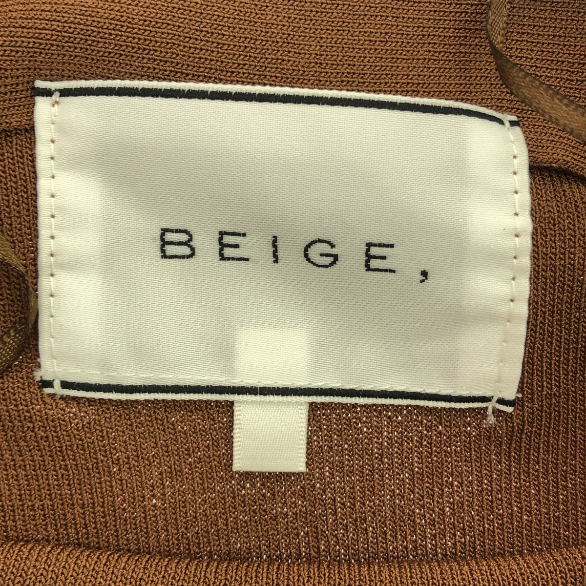 【美品】  BEIGE， / ベイジ | アシンメトリー デザイン ニット | 4 | ブラウン | レディース