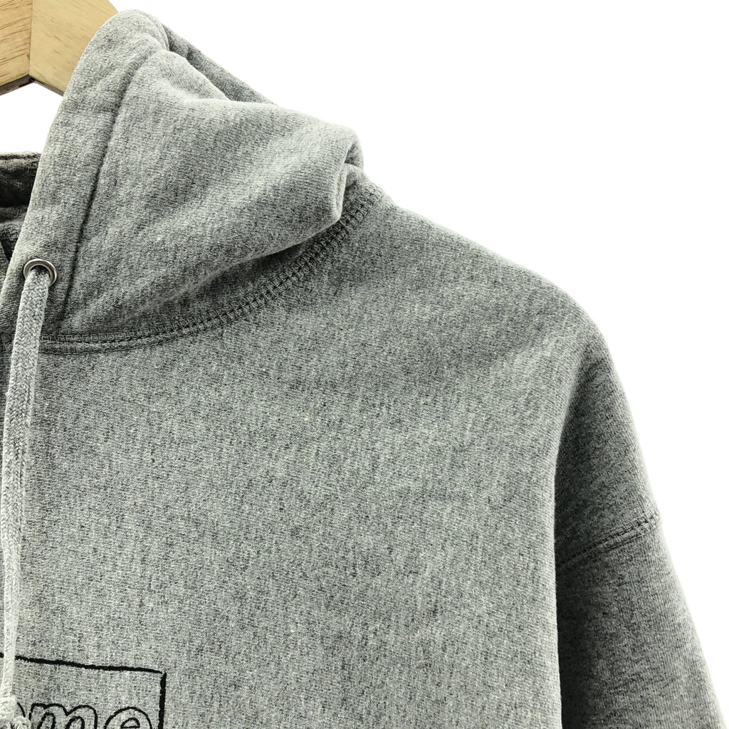 SUPREME / シュプリーム | ×Kwas カウズ / Chalk Box Logo Hooded Sweatshirt チョーク ボックスロゴ パーカー | L | グレー | メンズ