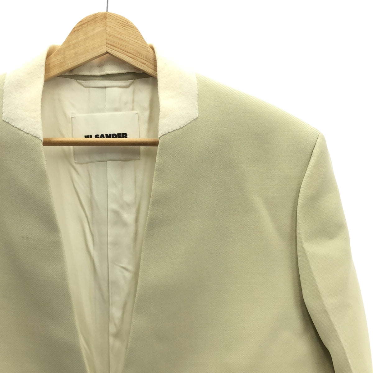 JIL SANDER / 질산더 | 2021AW | 컬러리스 싱글 재킷 / 노 컬러 재킷 | 32 | 아이보리 | 여성
