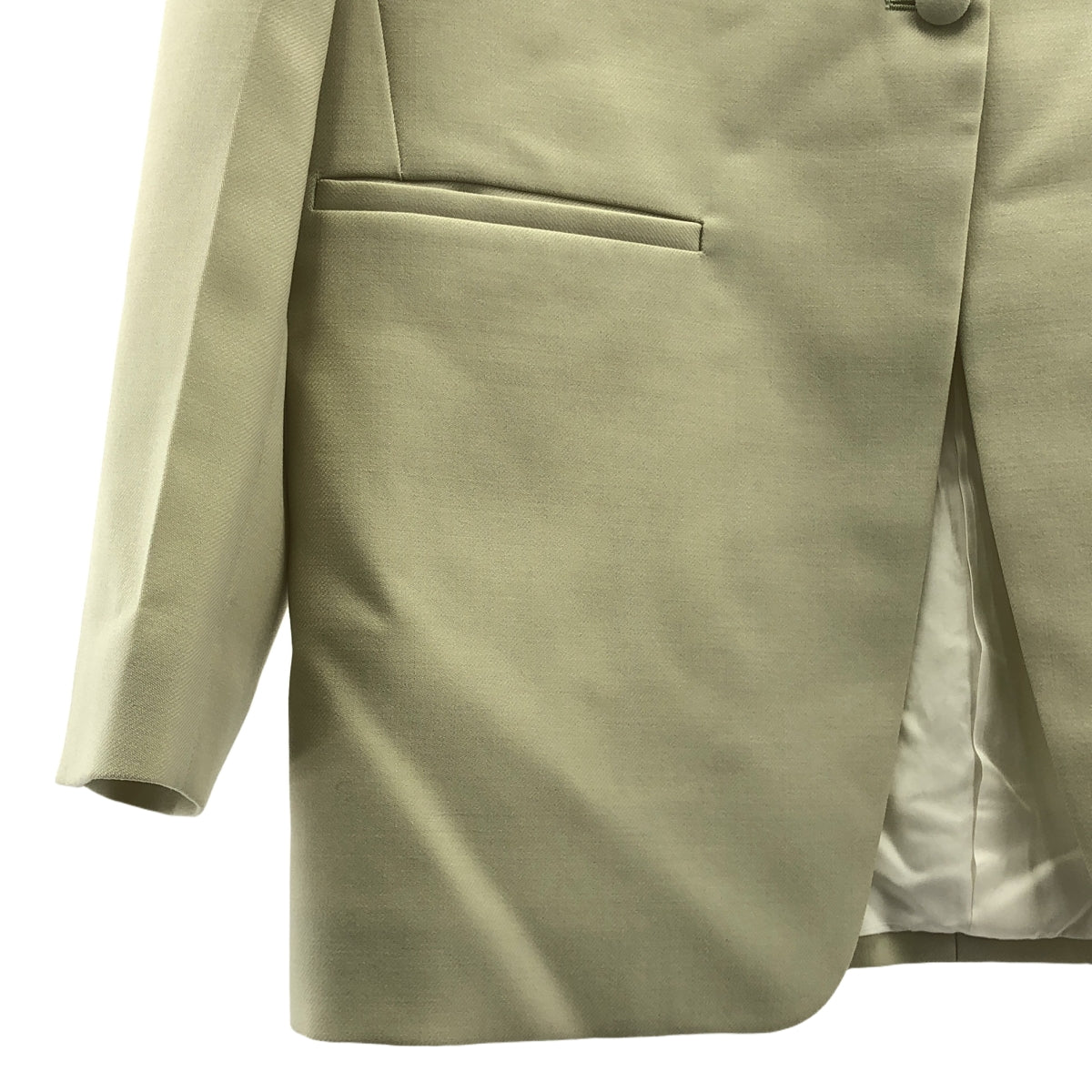 JIL SANDER / 질산더 | 2021AW | 컬러리스 싱글 재킷 / 노 컬러 재킷 | 32 | 아이보리 | 여성